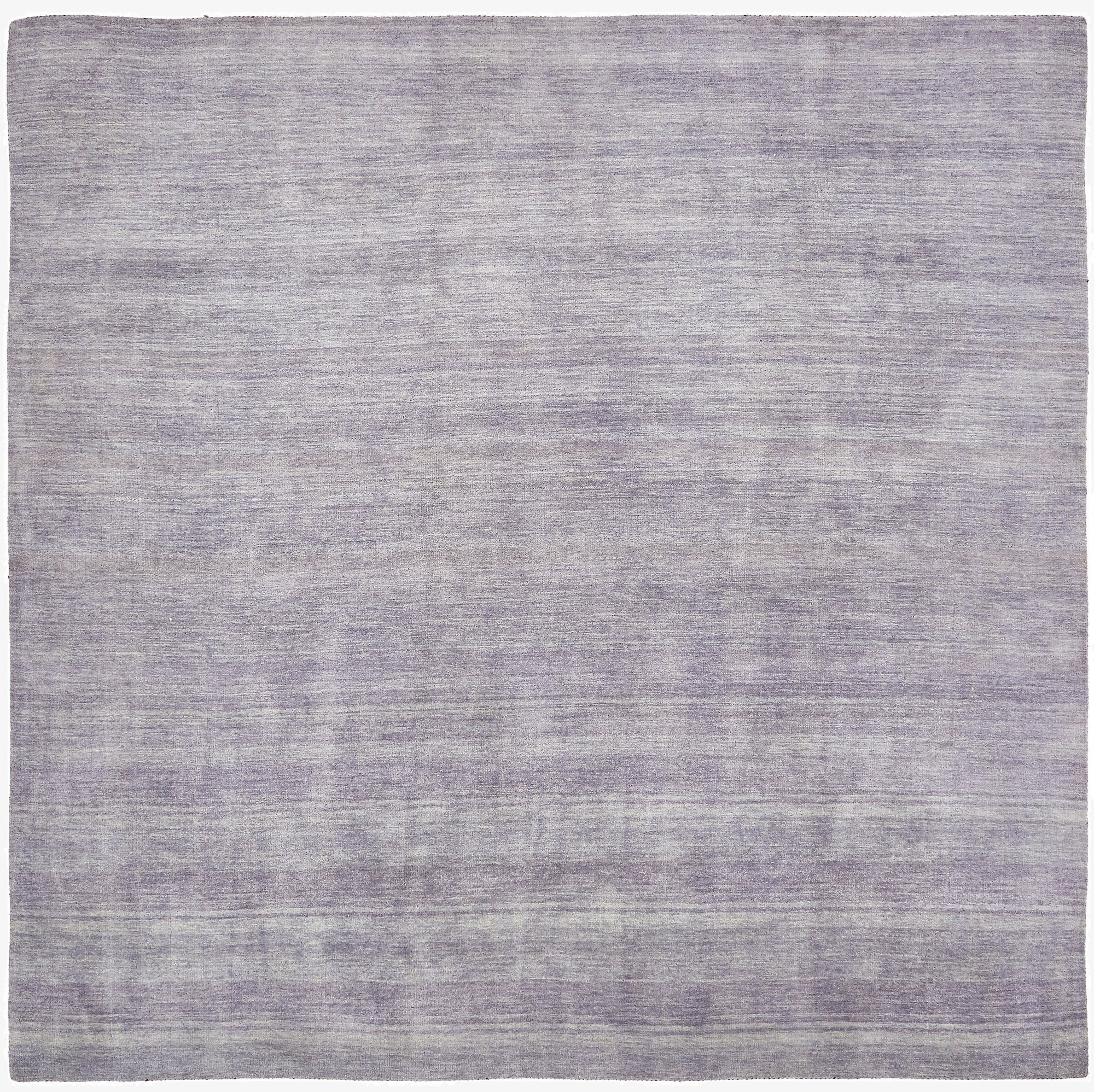 9' 10 x 9' 10  Hand Knotted Solid Gabbeh Wool Square Rug