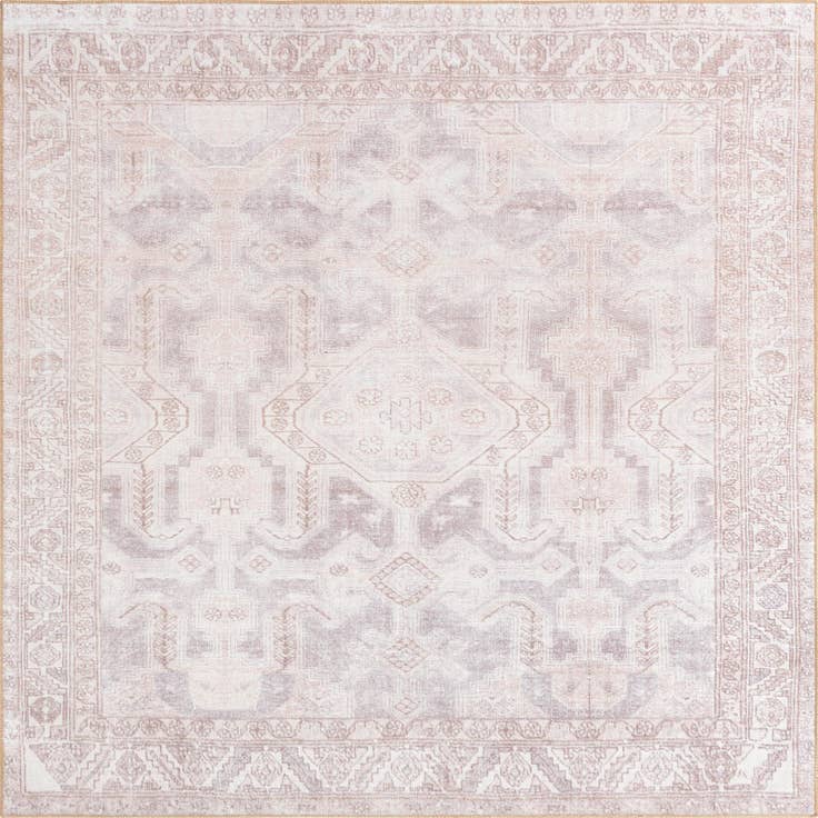 Detail image of 7' 6 x 7' 6 Washable Timeless Square Rug