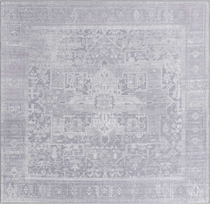 7' 6 x 7' 6 Washable Timeless Square Rug