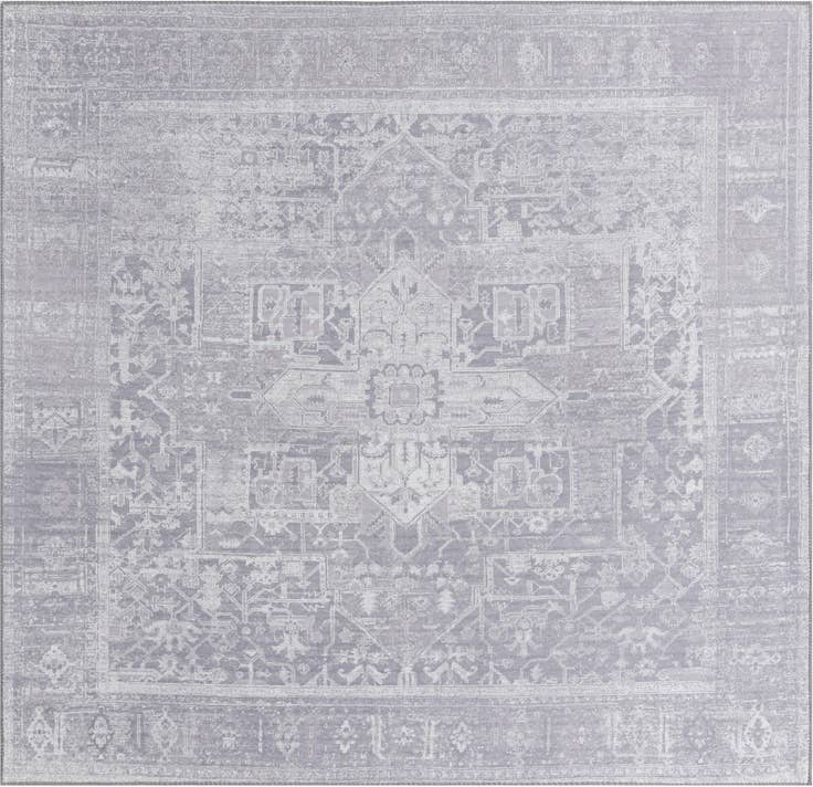 Detail image of 7' 6 x 7' 6 Washable Timeless Square Rug