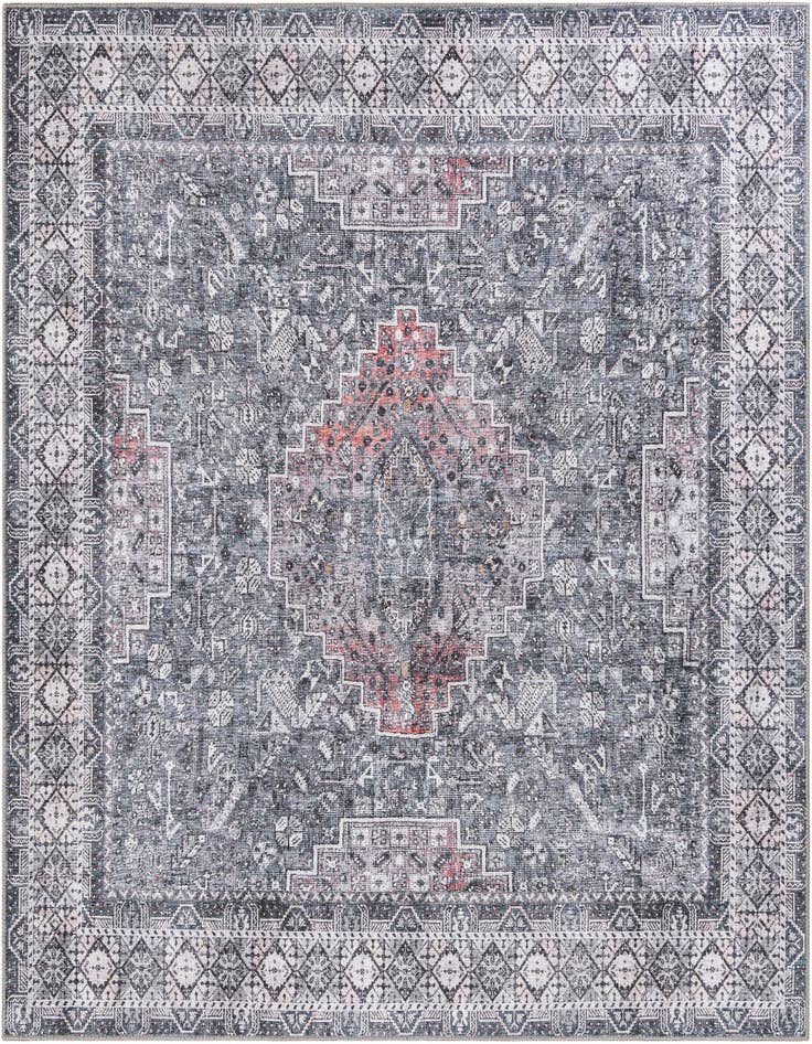 Detail image of 7' 10 x 7' 10 Washable Timeless Square Rug