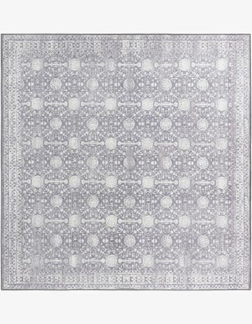 Gray Timeless Square Rug