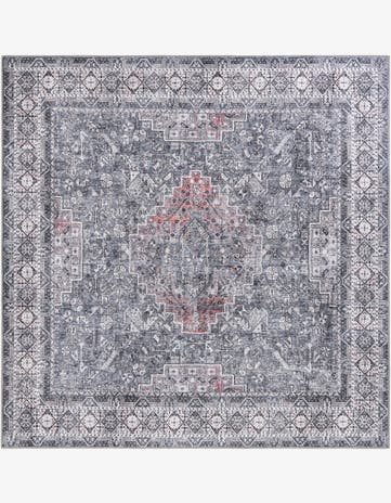 Gray Timeless Square Rug