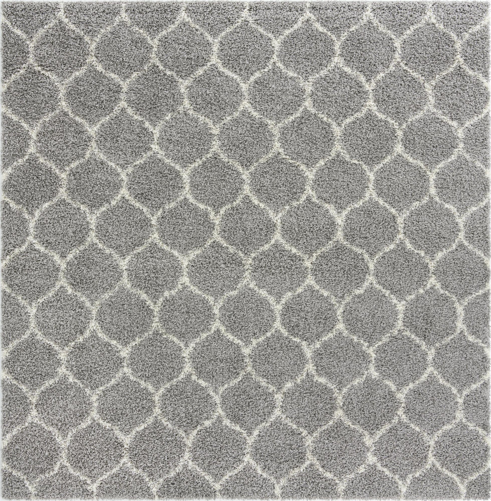 Primary image 10' x 10' Trellis Shag Square Rug