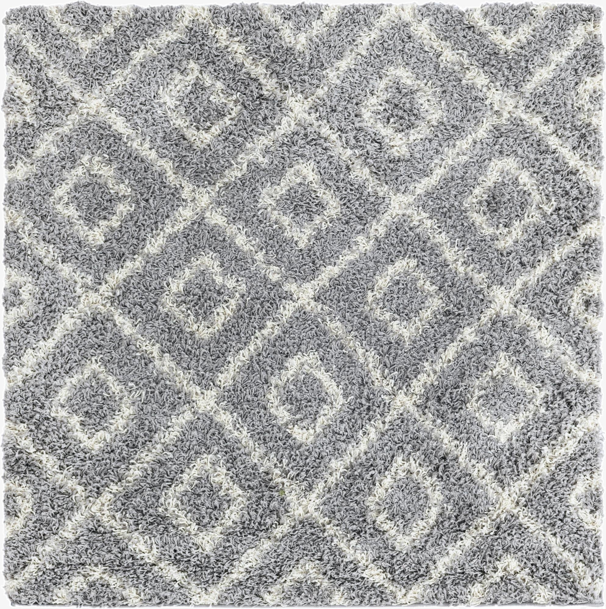 Primary image 4' x 4' Trellis Shag Square Rug