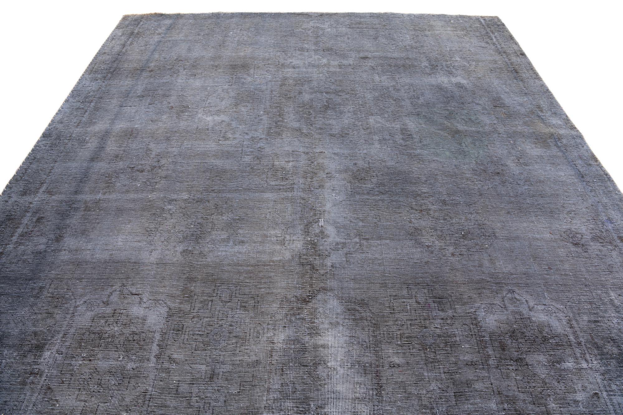 8' 1 x 8' 3 Hand Knotted Ultra Vintage Persian Wool Square Rug