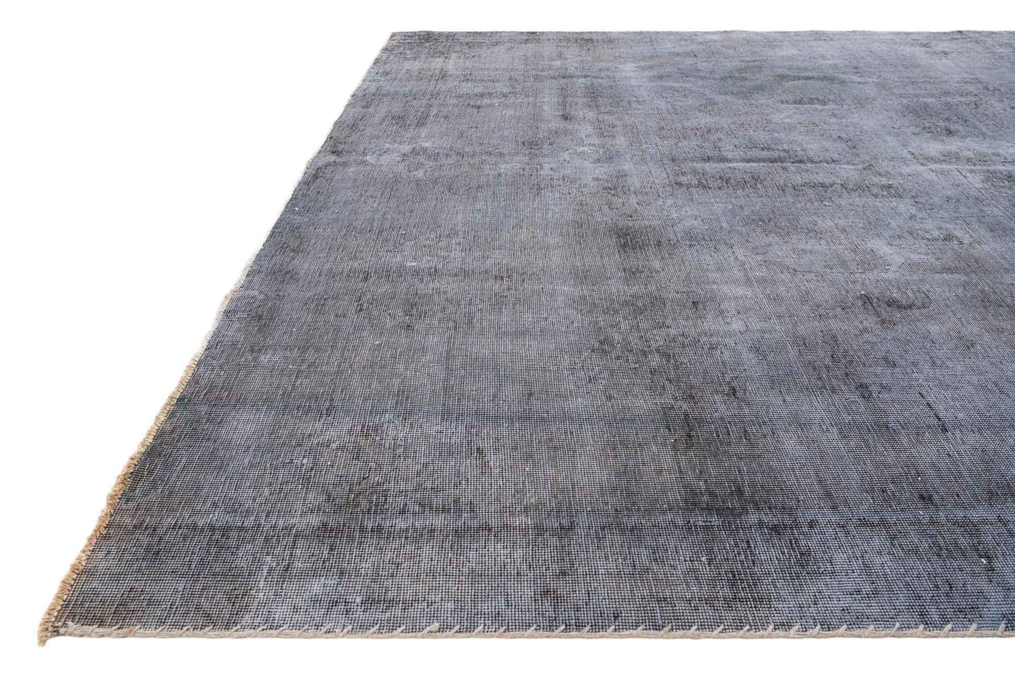 8' 1 x 8' 3 Hand Knotted Ultra Vintage Persian Wool Square Rug
