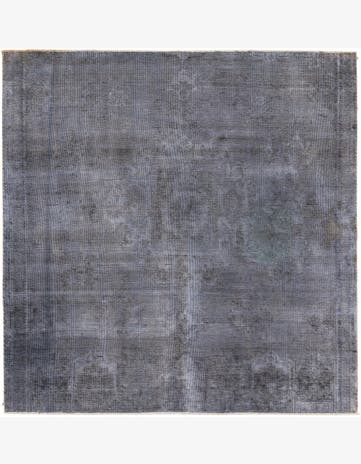 8' 1 x 8' 3 Hand Knotted Ultra Vintage Persian Wool Square Rug