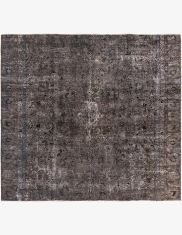 8' 2 x 8' 10 Hand Knotted Ultra Vintage Persian Wool Square Rug