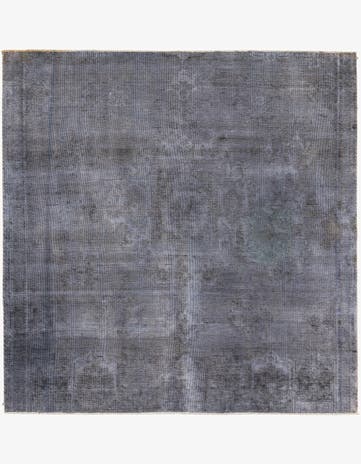 8' 1 x 8' 3 Hand Knotted Ultra Vintage Persian Wool Square Rug