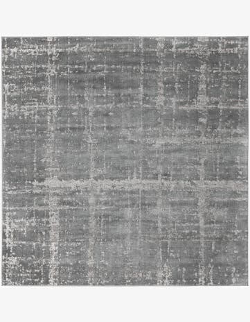 Gray Uptown Lexington Avenue Square Rug