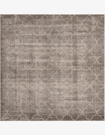 Jill Zarin Gray Uptown Lincoln Center Square Rug