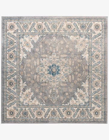 Gray Vienna Square Rug