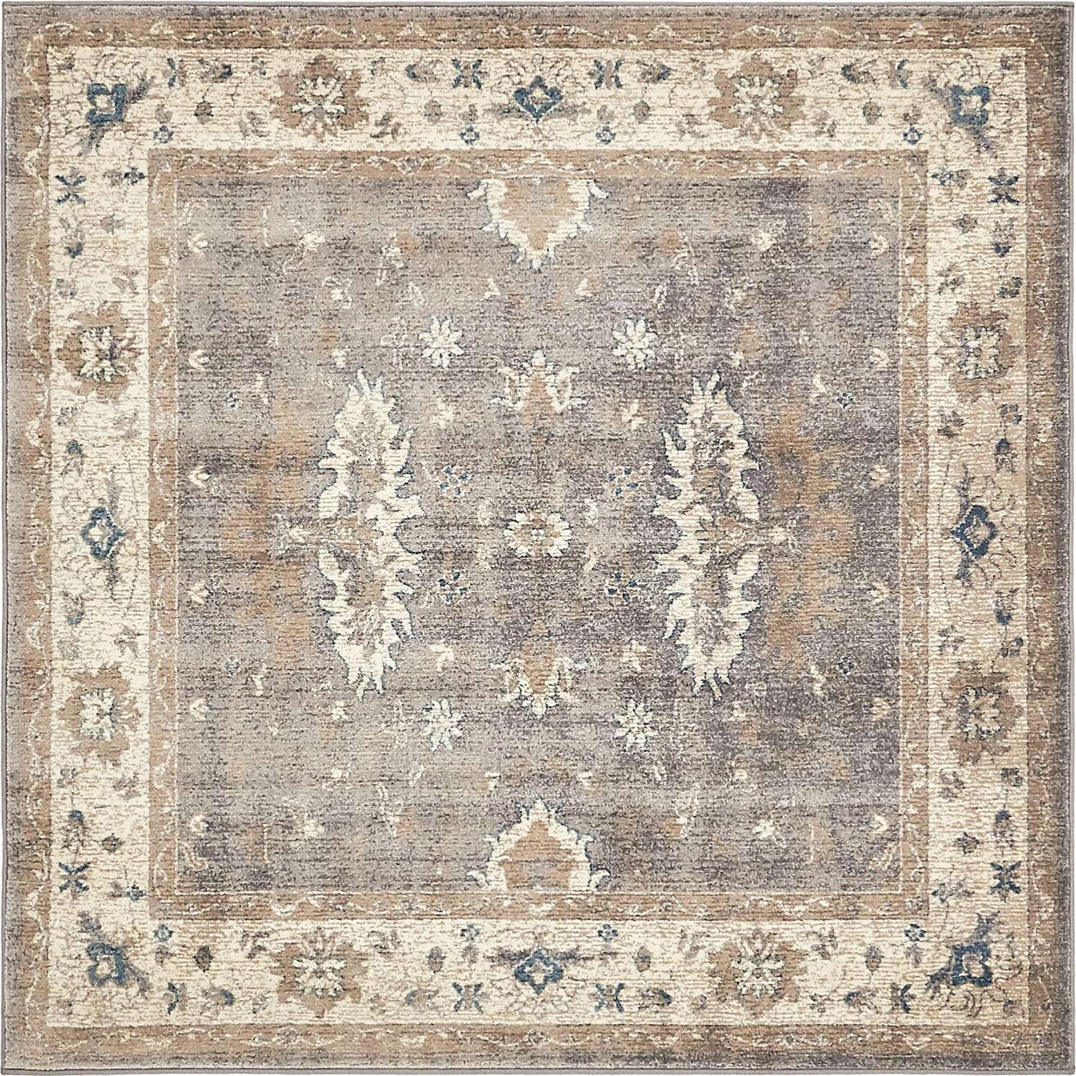 5' x 5' Viola Square Rug