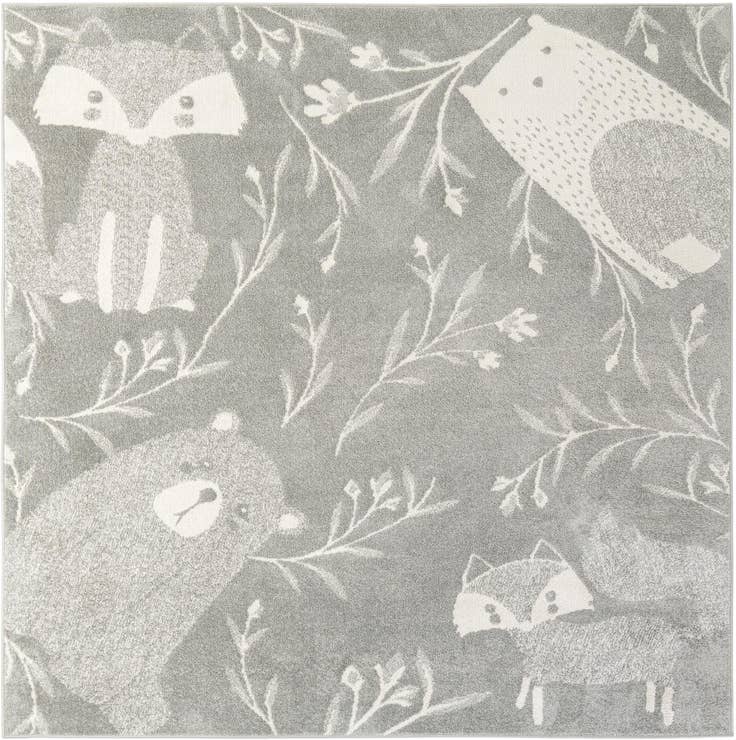 Detail image of 7' 10 x 7' 10 Whimsy Kids Square Rug