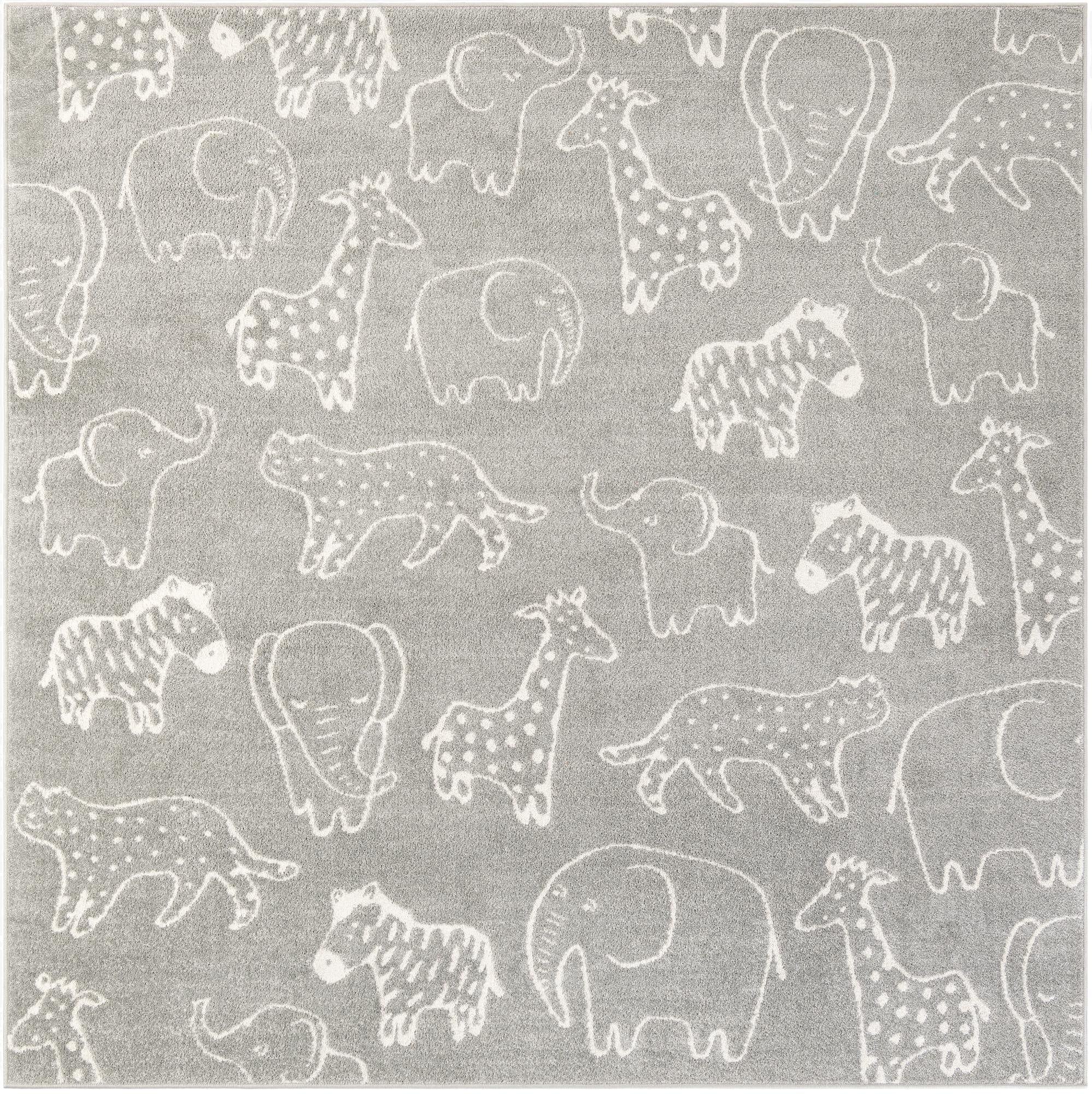 7' 10 x 7' 10 Whimsy Kids Square Rug
