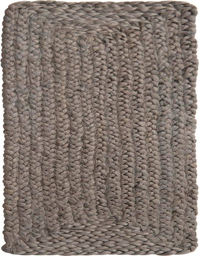 Detail image of 0' 9 x 2' 6  Hand Woven Braided Jute Stair Rug
