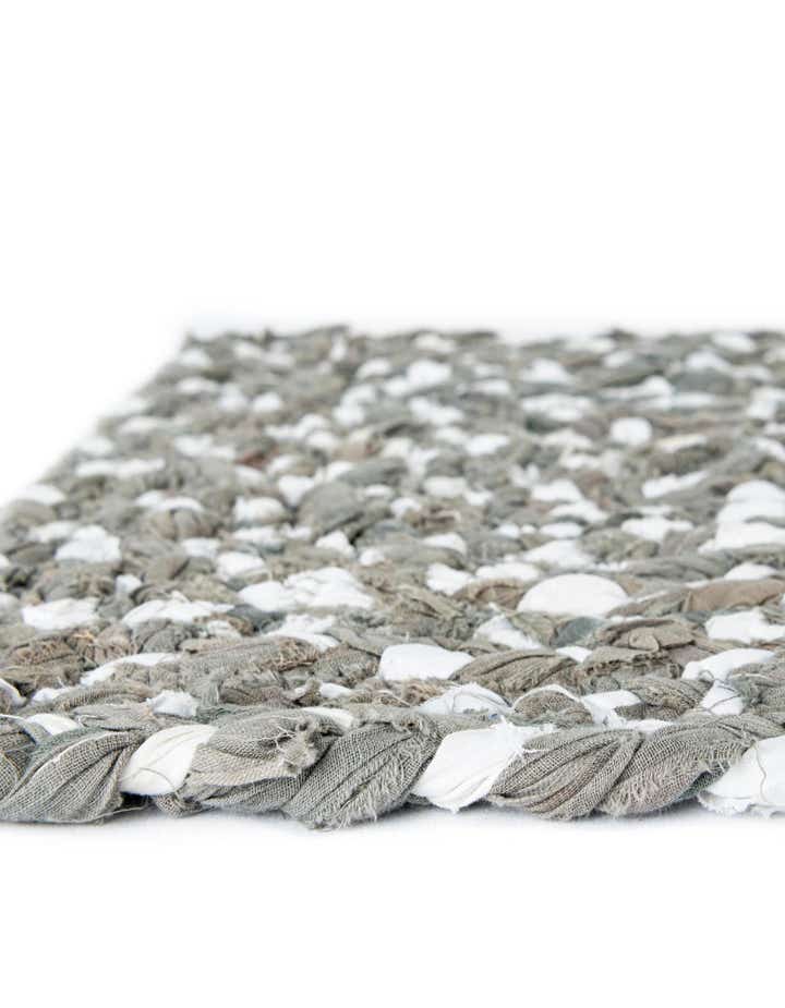 1' 2 x 10' Handmade Braided Chindi Table Runner Rug