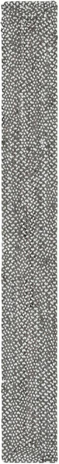 Detail image of 1' 2 x 10' Handmade Braided Chindi Table Runner Rug