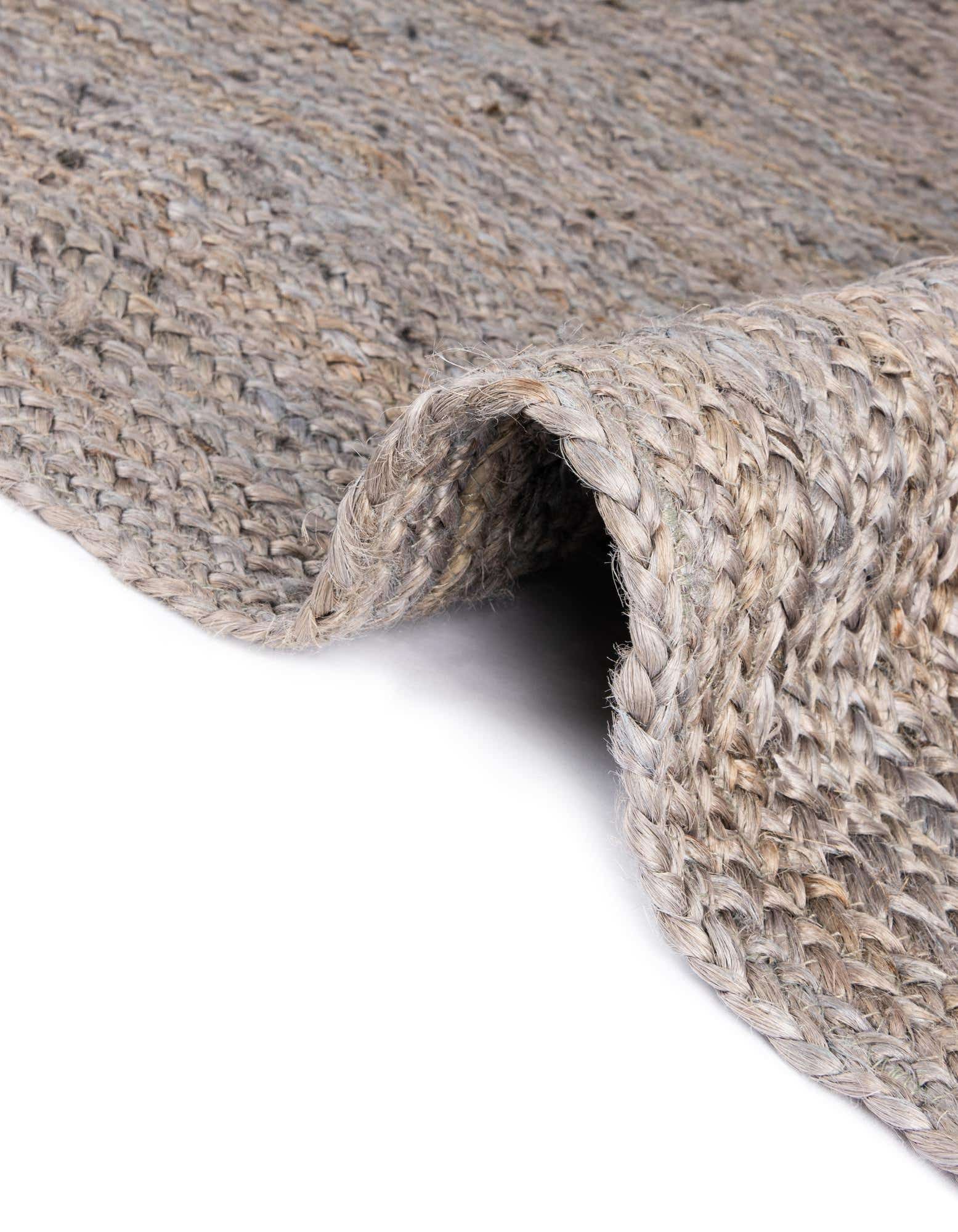 Detail image of 35cm x 185cm  Hand Braided Jute Table Runner Rug