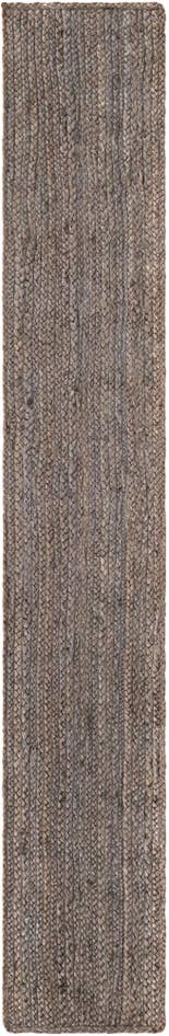 Detail image of 1' 2 x 8' Handmade Braided Jute Table Runner Rug
