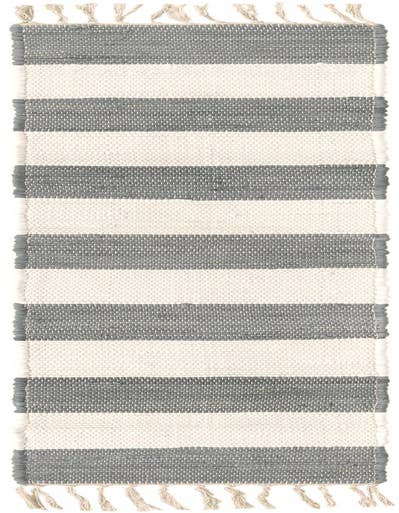 Detail image of 1' 2 x 6' 1 Hand Woven Chindi Rag Table Runner Rug