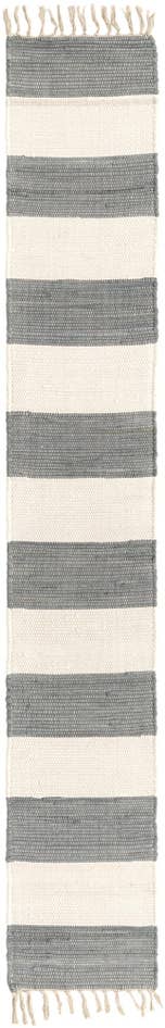 Detail image of 1' 2 x 8' Hand Woven Chindi Rag Table Runner Rug