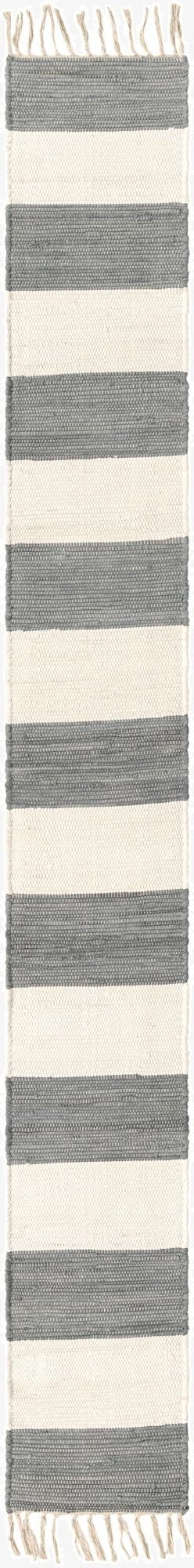 1' 2 x 10'  Hand Woven Chindi Rag Table Runner Rug