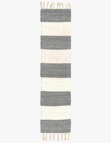 1' 2 x 5' 1 Hand Woven Chindi Rag Table Runner Rug
