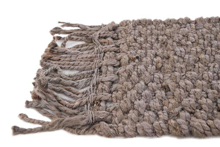 1' x 3' Hand Woven Chunky Jute Table Runner Rug