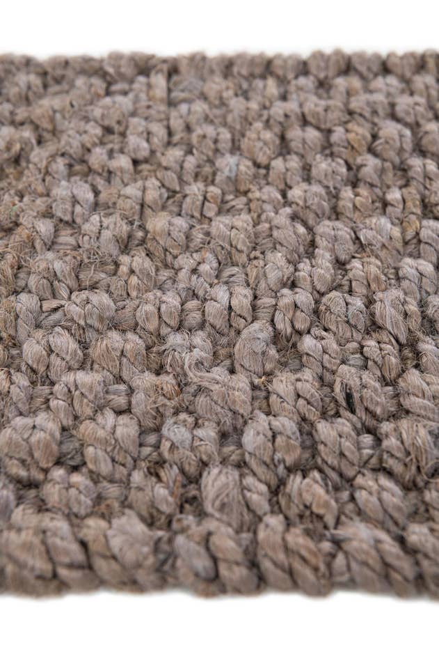 Detail image of 1' x 3' Hand Woven Chunky Jute Table Runner Rug
