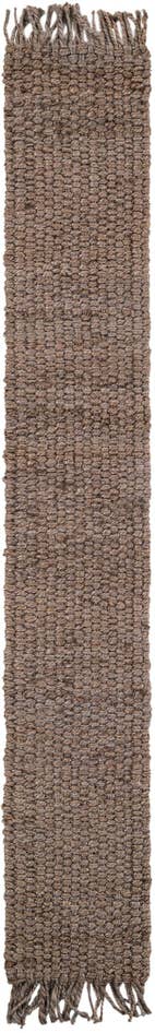 Detail image of 1' 2 x 8' Hand Woven Chunky Jute Table Runner Rug