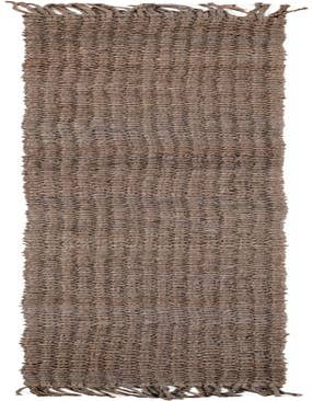 Detail image of 1' 2 x 10' Hand Woven Chunky Jute Table Runner Rug
