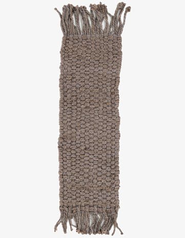 1' x 3' Hand Woven Chunky Jute Table Runner Rug