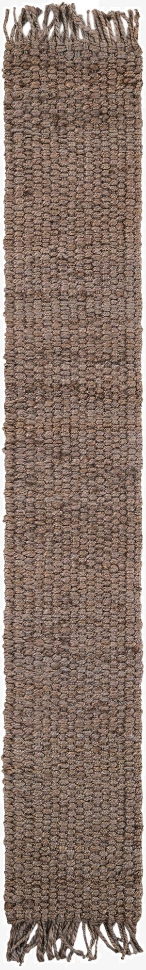 Primary image 1' 2 x 8'  Hand Woven Chunky Jute Table Runner Rug