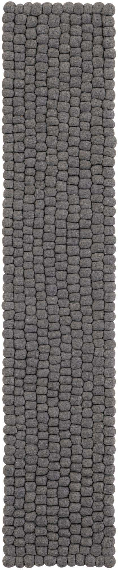 1' 2 x 6' 1 Hand Woven Felt Ball Wool Table Runner Rug