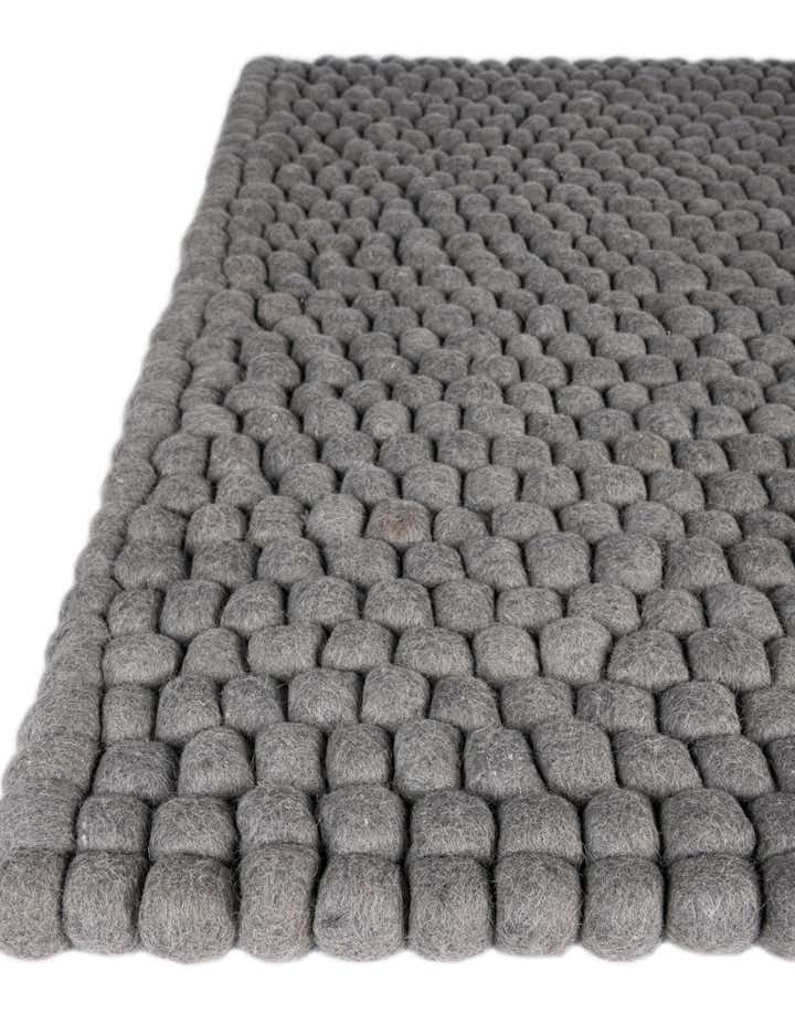 1' 2 x 6' 1 Hand Woven Felt Ball Wool Table Runner Rug