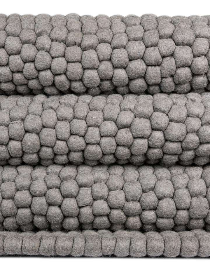 1' 2 x 6' 1 Hand Woven Felt Ball Wool Table Runner Rug