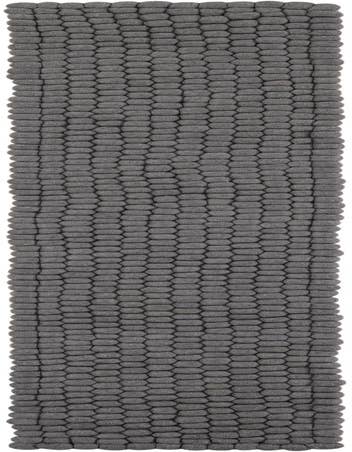 Detail image of 1' 2 x 8' Hand Woven Felt Ball Wool Table Runner Rug