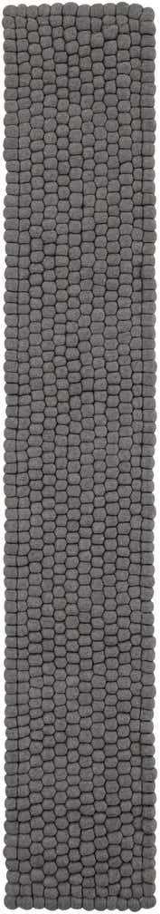 1' 2 x 8' Hand Woven Felt Ball Wool Table Runner Rug