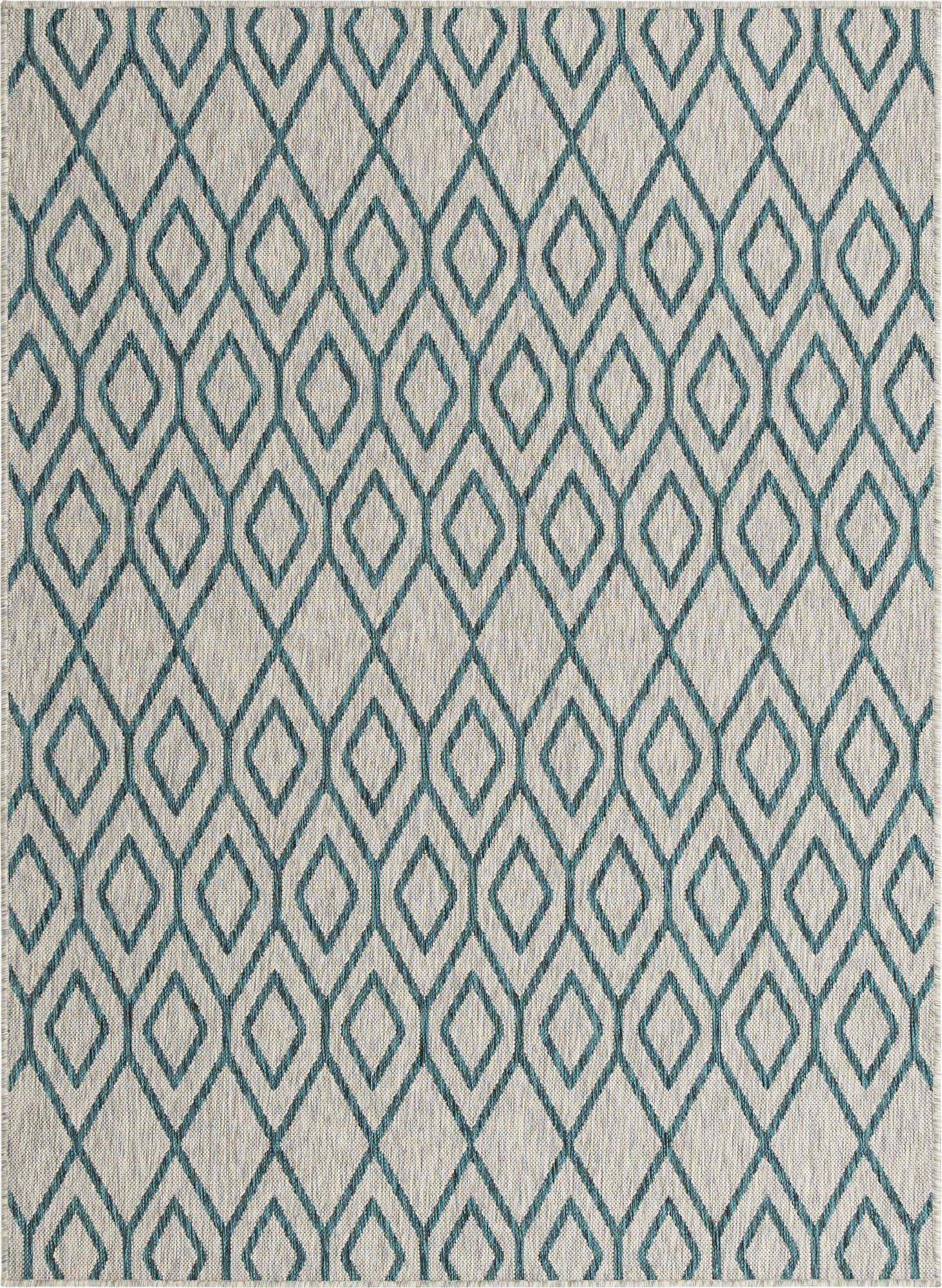 5' 3 x 8'  Washable Jill Zarin Turks and Caicos Indoor / Outdoor Rug