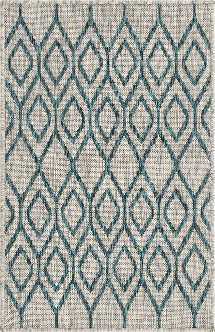 2' x 3'  Washable Jill Zarin Turks and Caicos Indoor / Outdoor Rug