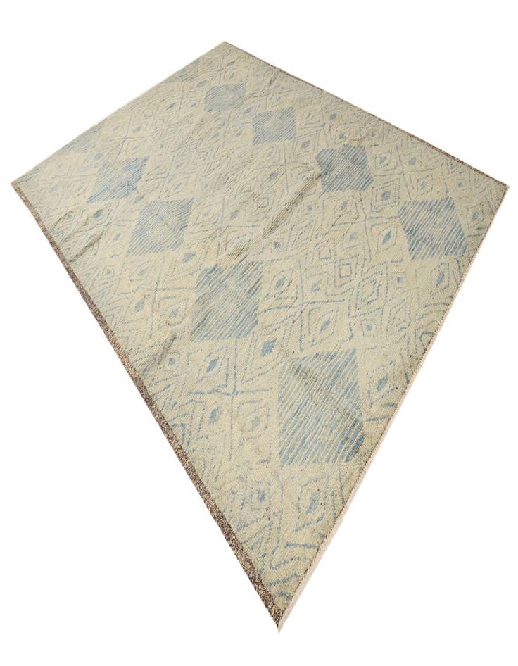 Detail image of 9' 1 x 12'  Hand Knotted Moroccan Wool Rug