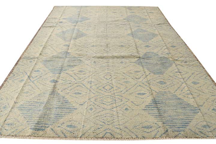 9' 1 x 12' Hand Knotted Moroccan Wool Rug