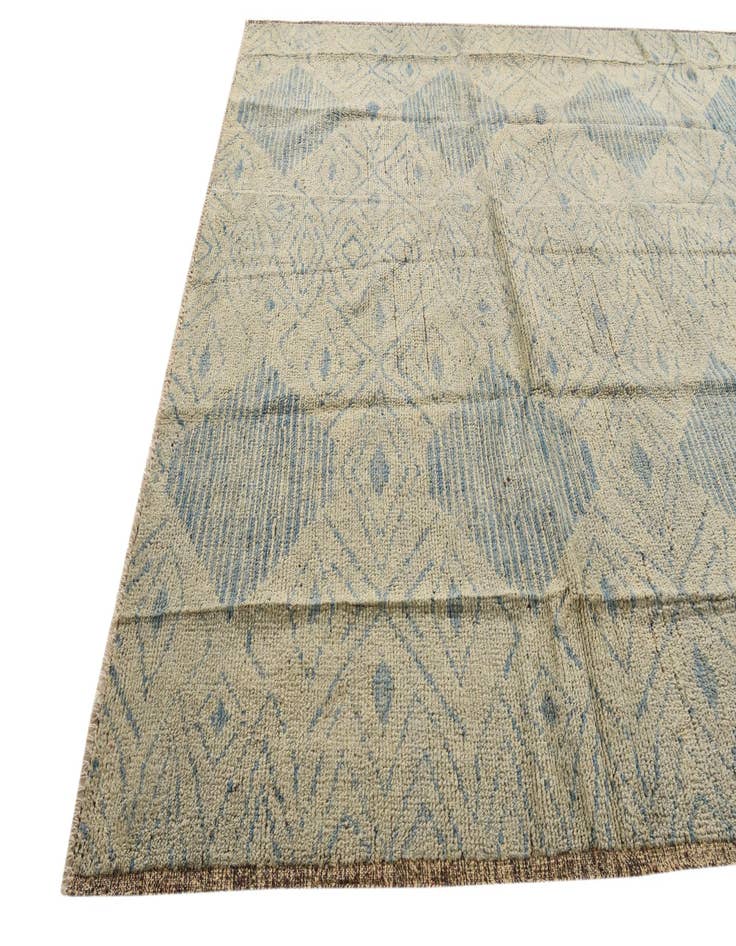 Detail image of 9' 1 x 12'  Hand Knotted Moroccan Wool Rug