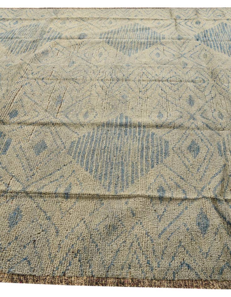 Detail image of 9' 1 x 12'  Hand Knotted Moroccan Wool Rug