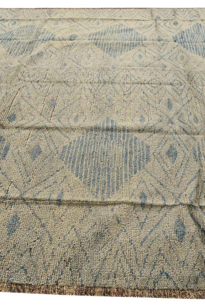 9' 1 x 12' Hand Knotted Moroccan Wool Rug