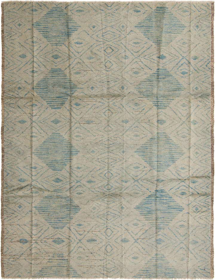 9' 1 x 12' Hand Knotted Moroccan Wool Rug