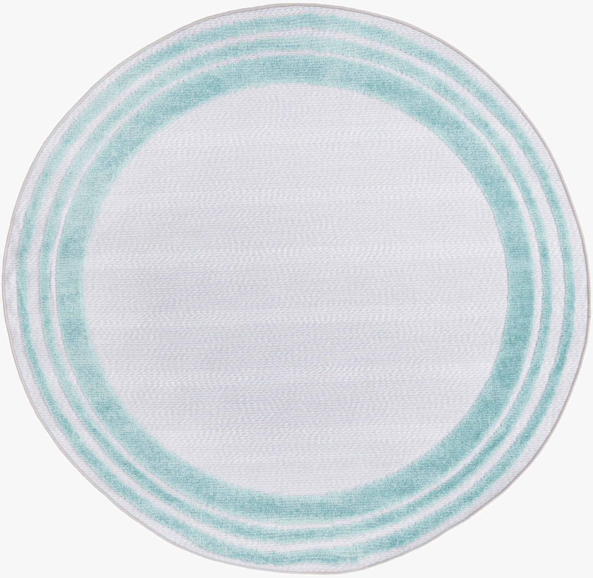 5' 3 x 5' 3  Washable Aruba Indoor / Outdoor Round Rug