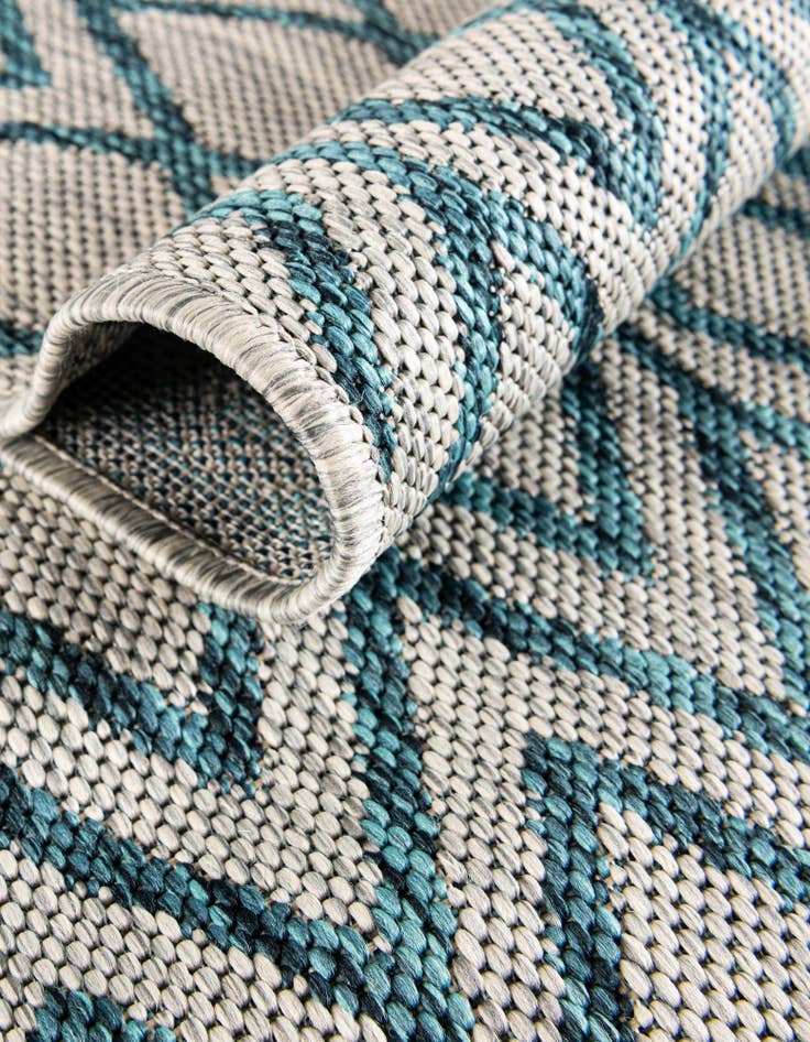 Detail image of 4' x 4' Easy-Clean Jill Zarin Turks and Caicos Indoor / Outdoor Round Rug